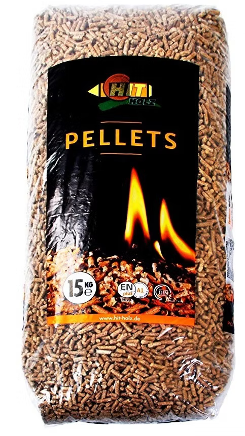 Hit Holz Pellets – Palette 48 Säcke à 15 kg (720 kg)
