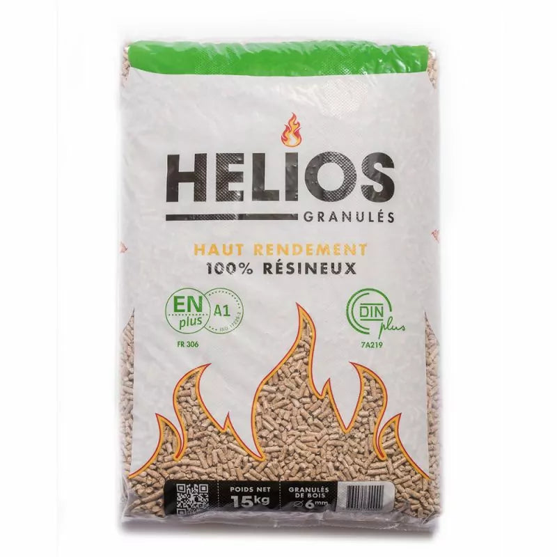 HELIOS Premium Pellets – Palette 65 Säcke à 15 kg (975 kg)