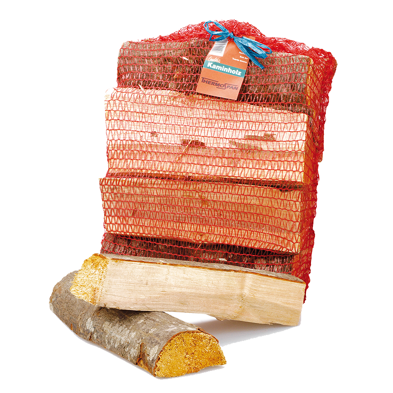 Thermospan® Kaminholz – Palette mit 90 Netzen à 12 dm³