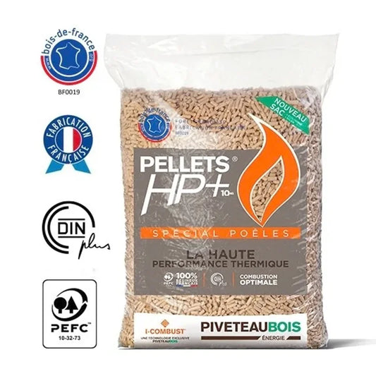 Pellets HP+ Palette 72 Säcke (15 Kg) – Premium DINplus & ENplus – 1080 kg