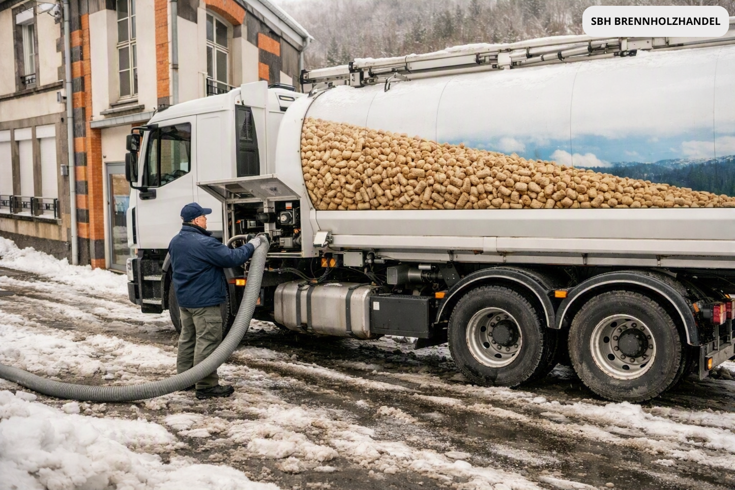 Thermospan® Holzpellets – Lieferung lose per Silowagen