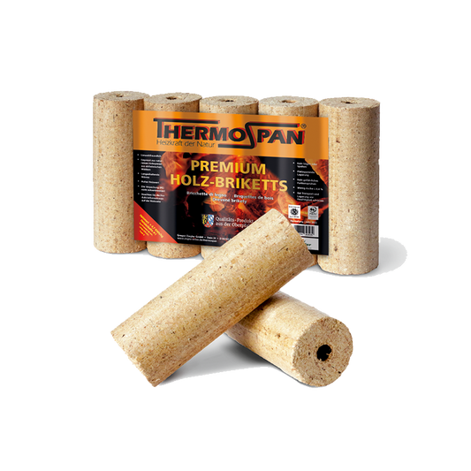 Thermospan® Holzbriketts – Palette mit 96 Packungen à 10 kg (960 kg)