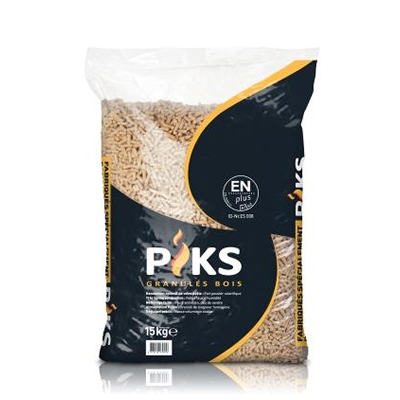 PIKS Holzpellets – Palette mit 66 Säcken à 15 kg (≈1'000 kg)