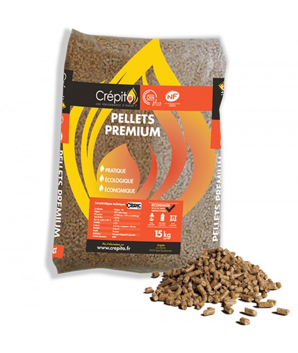 Crépito Holzpellets – Palette mit 72 Säcken à 15 kg (1'080 kg)
